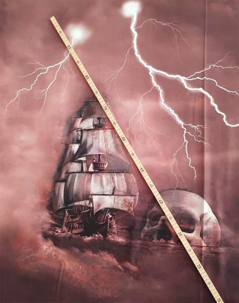 Mystic Ocean Schiff rotbraun B WARE grosses panel
